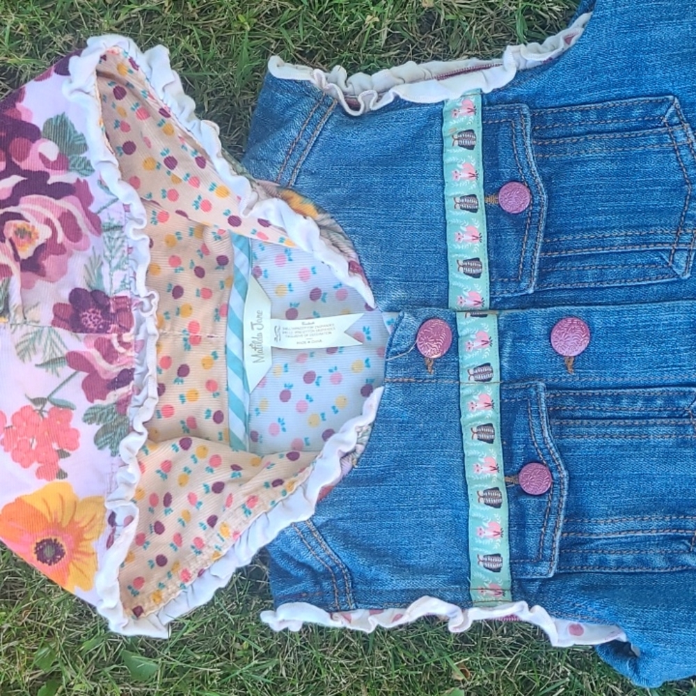 Girls Hooded Matilda Jane Vest, Multi-colored - Picture 2 of 6